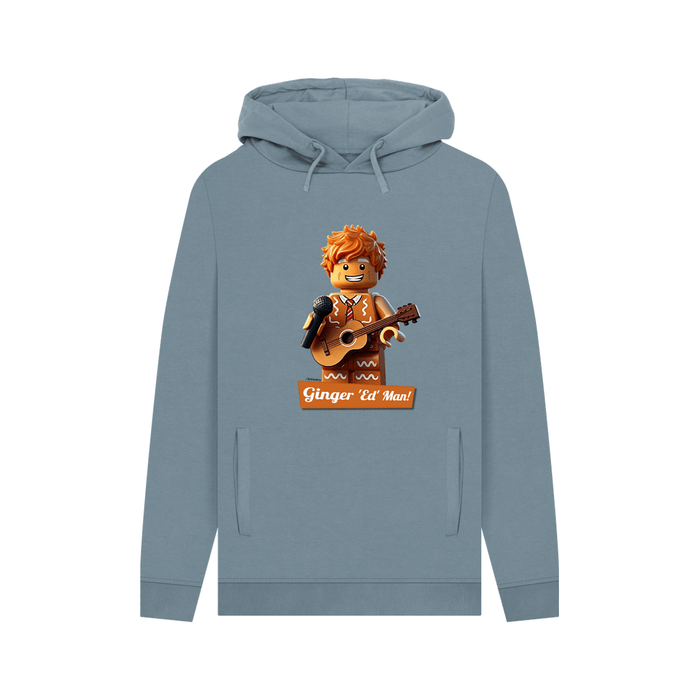 Stone Blue Ginger 'Ed' Man - Organic Cotton Christmas Hoodie