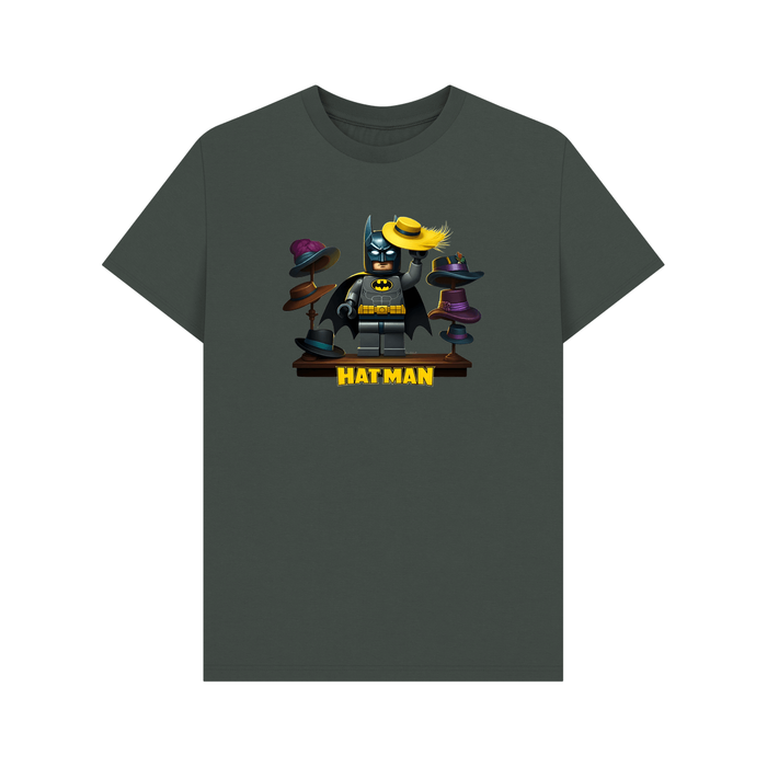 Dark Grey Hat Man - Exclusively Designed Organic Cotton Mens T-Shirt