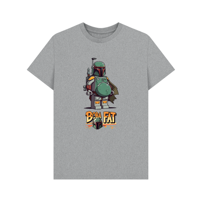 Athletic Grey Boba Fat - Exclusive Design Men's Organic Cotton T-Shirt