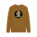 Brown Storm Pooper - Exclusive Design Men's Organic Cotton Crew Neck Sweatshirt