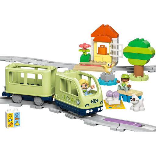 LEGO Duplo 10427 Interactive Adventure Train train, track, figures and destination builds