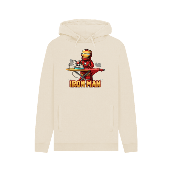 Oat Iron Man Hoodie - Iron Man doing the Ironing