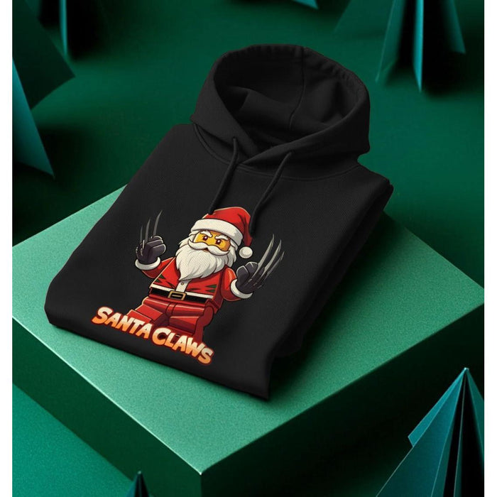 Santa Claws - Organic Cotton Men's Christmas Themed Hoodie