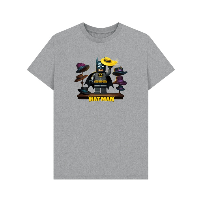 Athletic Grey Hat Man - Exclusively Designed Organic Cotton Mens T-Shirt