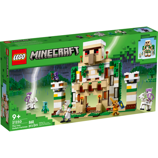 LEGO Minecraft 21250 The Iron Golem Fortress box front