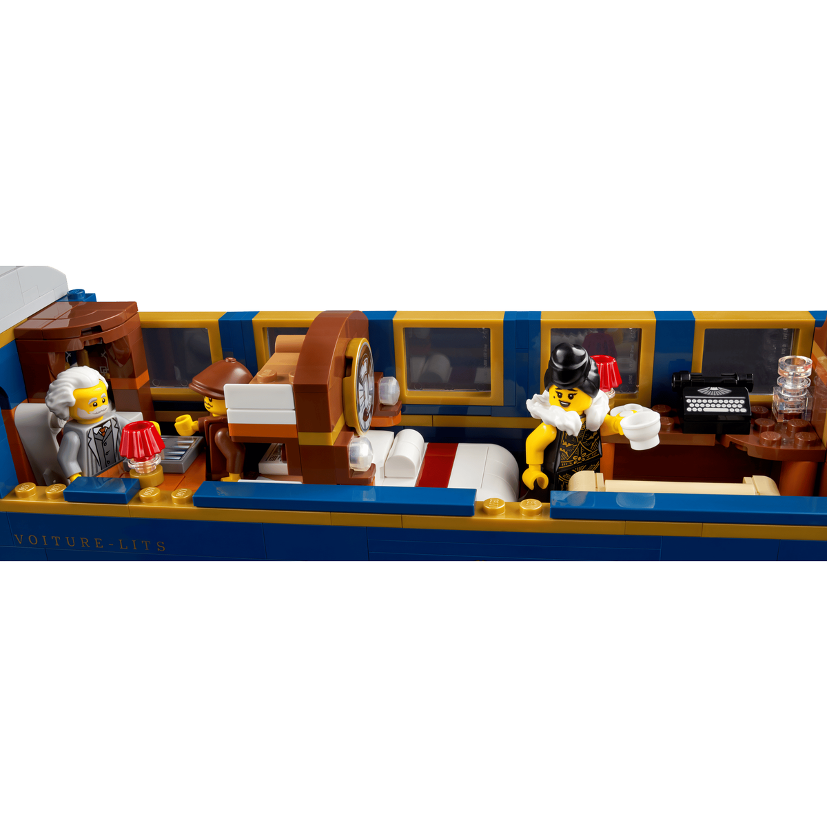 LEGO Ideas 21344 The Orient Express Train dining car interior