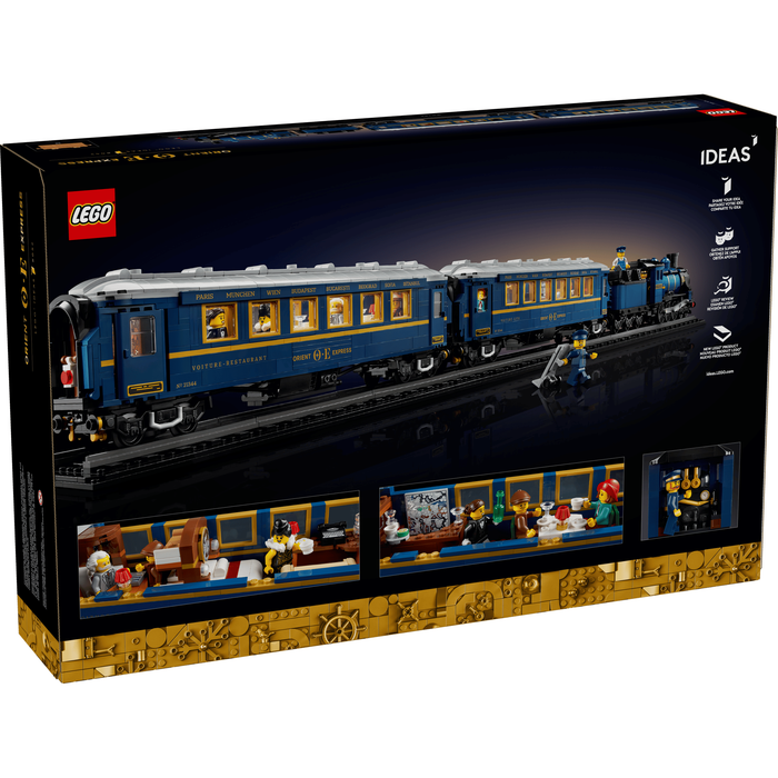 LEGO Ideas 21344 The Orient Express Train box back