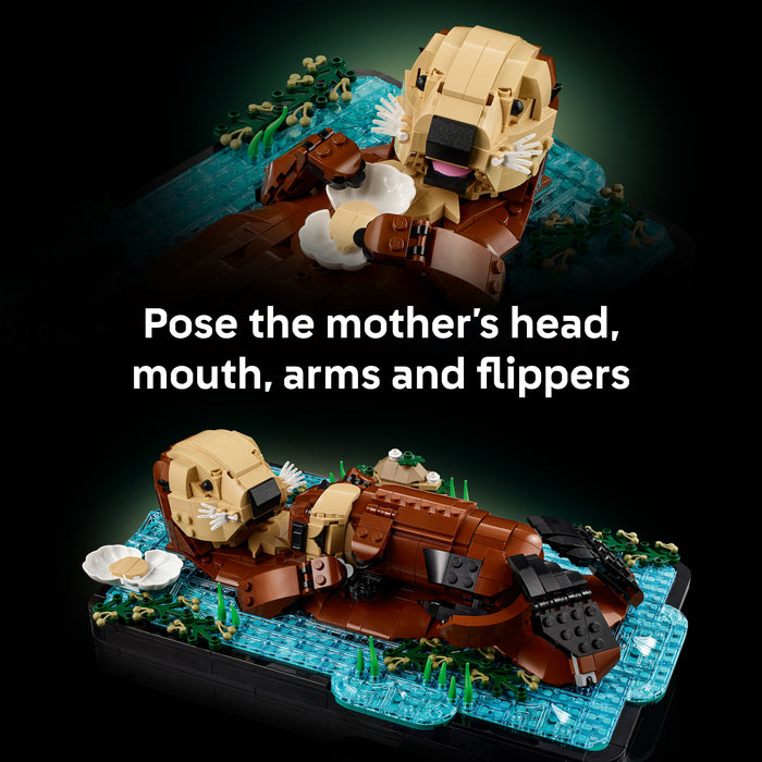 LEGO Ideas Floating Sea Otters 21366 | Adult Nature Display Set