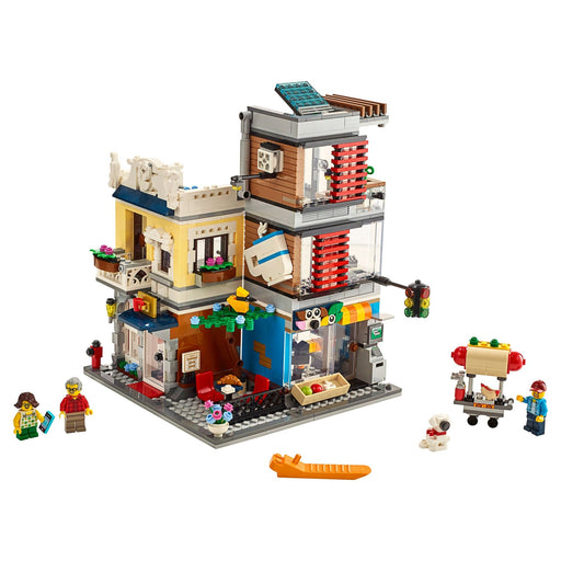 LEGO Creator 31097 Townhouse Pet Shop & Café built townhouse pet shop and café with minifigures