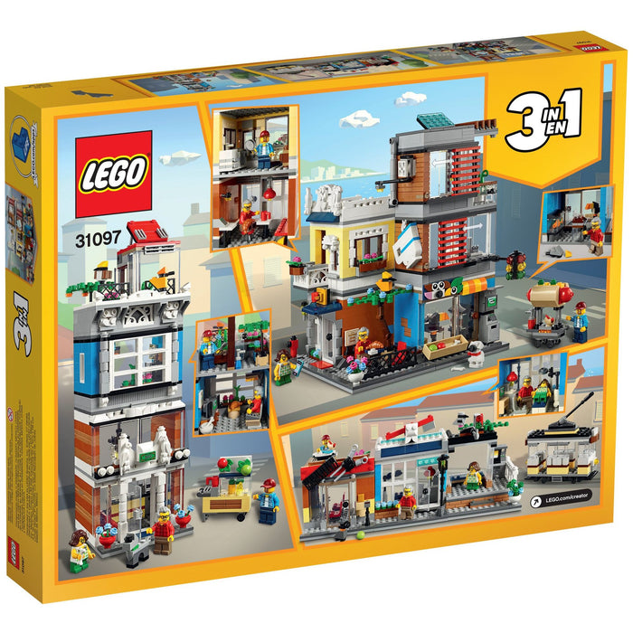 LEGO Creator 31097 Townhouse Pet Shop & Café box back