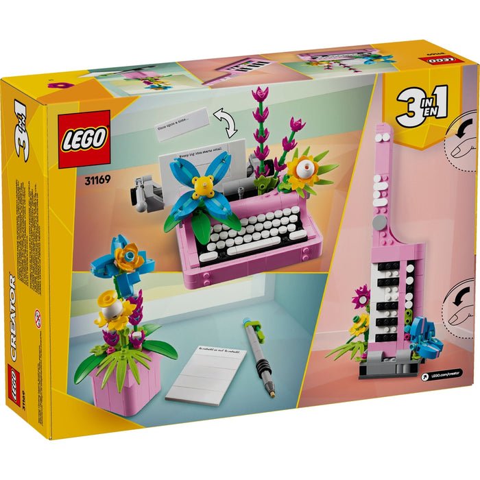 LEGO Creator 31169 Typewriter with Flowers 3 in 1 Set