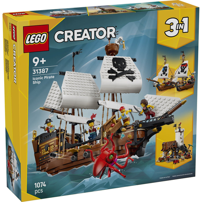 LEGO Creator 3 in 1 31387 Iconic Pirate Ship