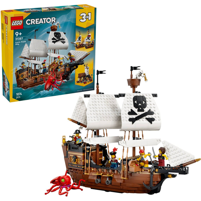 LEGO Creator 3 in 1 31387 Iconic Pirate Ship