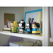 LEGO Brickheadz 40622 Disney 100th Celebration figures displayed on a shelf