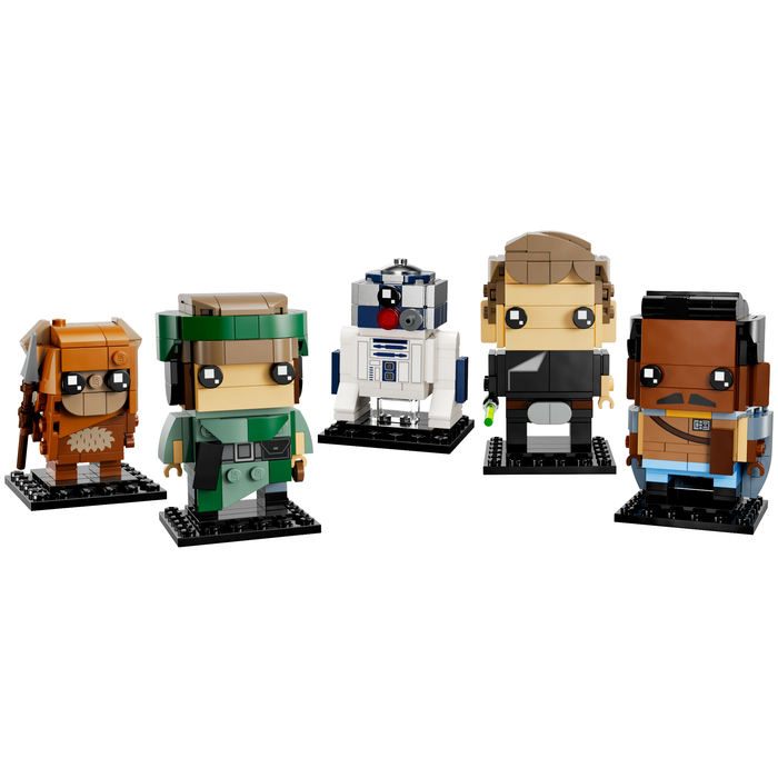 LEGO Brickheadz 40623 Battle of Endor Heroes Wicket, Leia, R2-D2, Luke and Lando figures