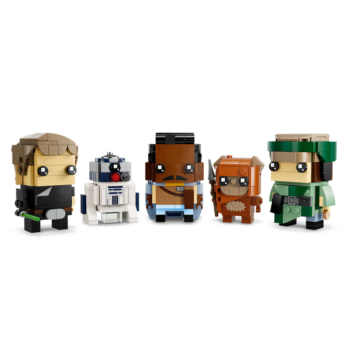 LEGO Brickheadz 40623 Battle of Endor Heroes five BrickHeadz figures front view