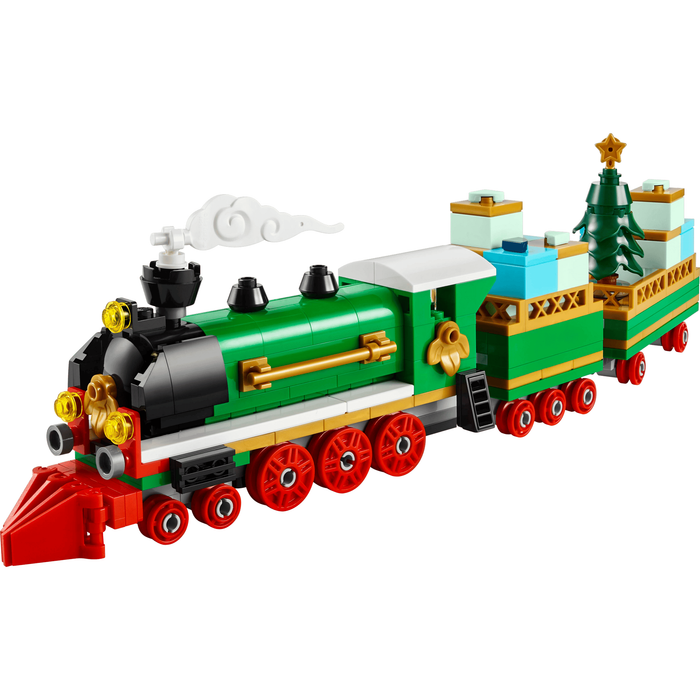 LEGO Creator 40700 Winter Holiday Train built train with carriages