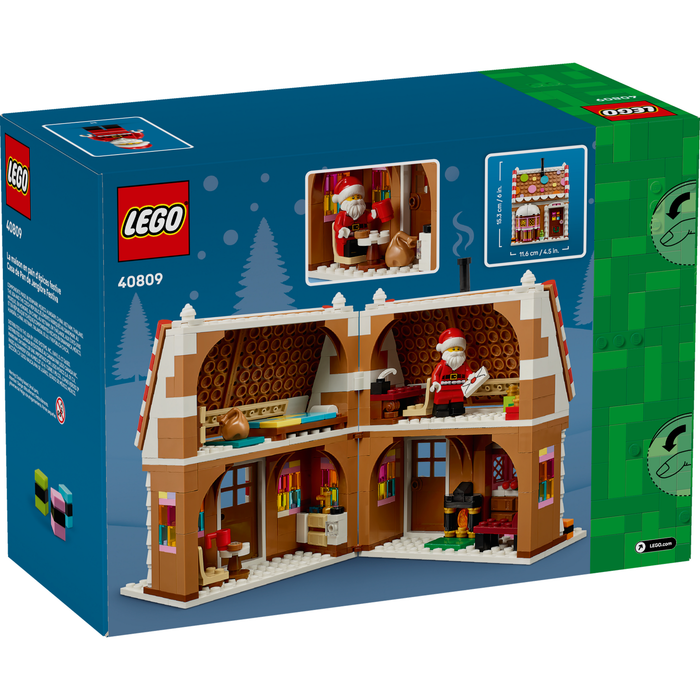 LEGO Seasonal 40809 Festive Gingerbread House box back