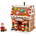 LEGO Seasonal 40809 Festive Gingerbread House built gingerbread house with Santa minifigure