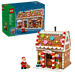LEGO Seasonal 40809 Festive Gingerbread House box front with built gingerbread house