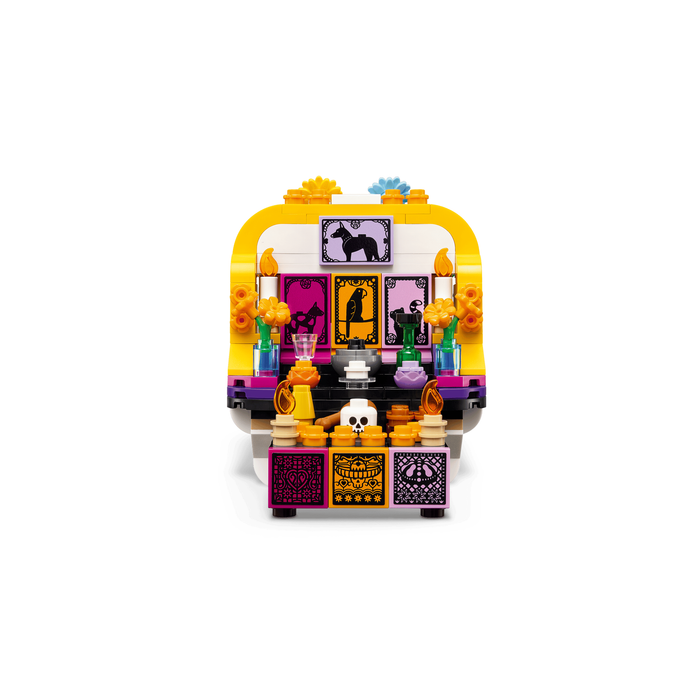 LEGO Seasonal 40811 Altar of the Dead flower-decorated skull side
