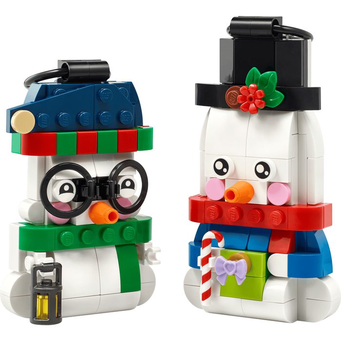 LEGO Seasonal 40812 Snowman Ornaments adult and child snowman ornaments
