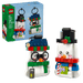 LEGO Seasonal 40812 Snowman Ornaments box front with the built snowmen