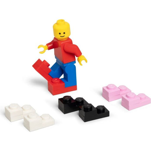 LEGO Promotional 40973 Crocs Multi Minifigure Paper Bag minifigure with miniature Crocs clogs in red, black, white and pink