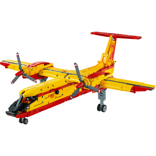 LEGO Technic 42152 Firefighter Aircraft built model with landing gear down