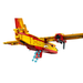 LEGO Technic 42152 Firefighter Aircraft opening hatch releasing water elements, view from below