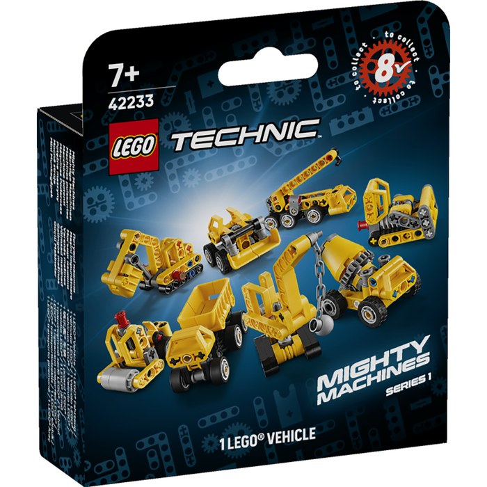 LEGO Technic 42233 Mighty Machines Series 1 - Full Set of 8
