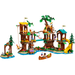 LEGO Friends 42631 Adventure Camp Tree House built tree house with canoe, zip line and mini-dolls