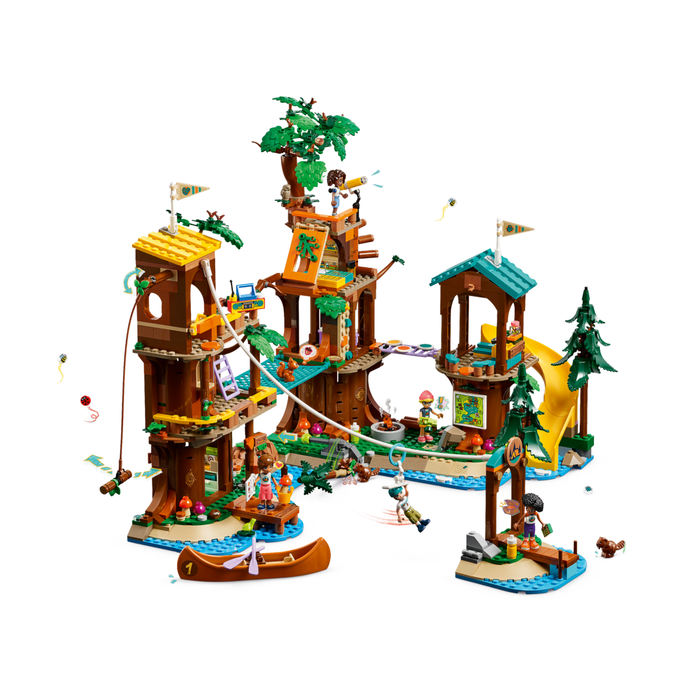 LEGO Friends 42631 Adventure Camp Tree House full set with mini-dolls in action