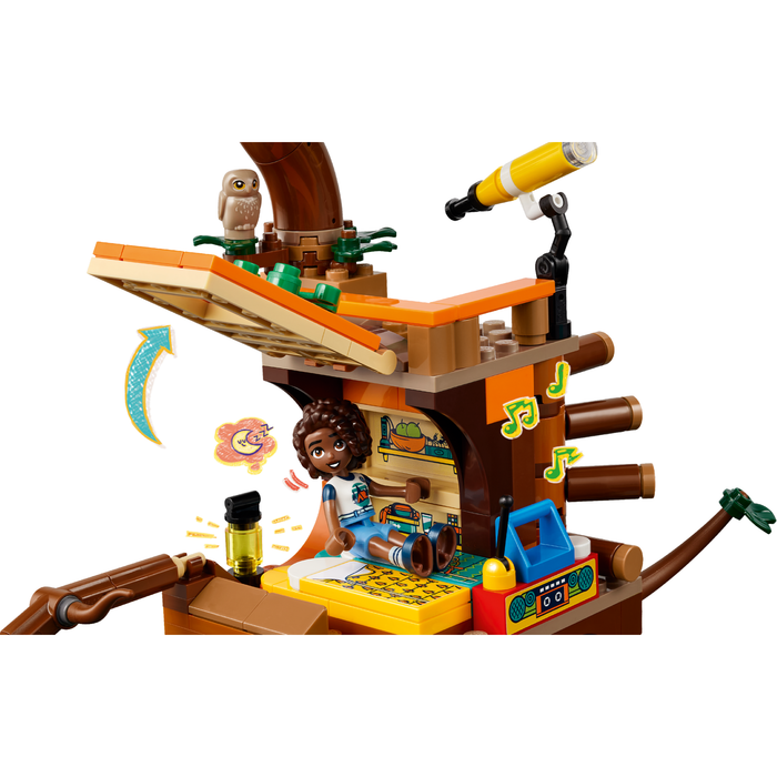 LEGO Friends 42631 Adventure Camp Tree House treetop room with telescope and radio