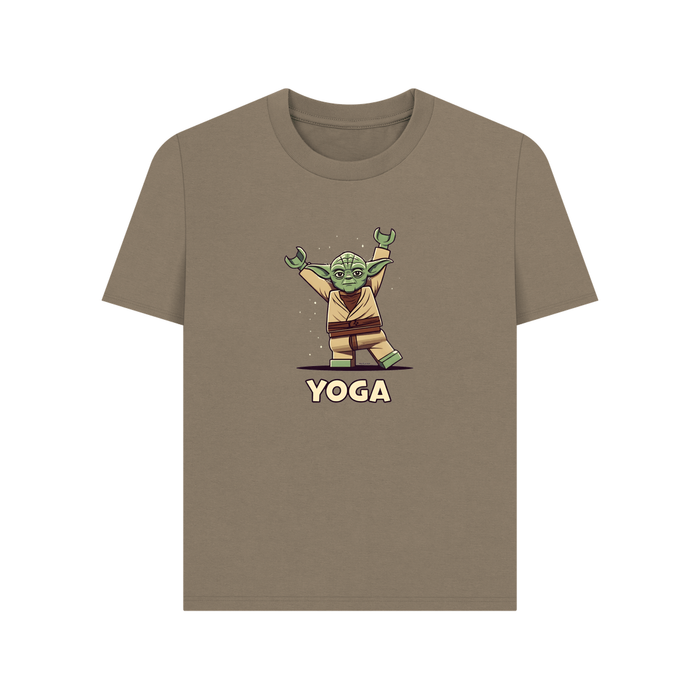 Willow Ladies Yoga T-Shirt - Yoda doing Yoga