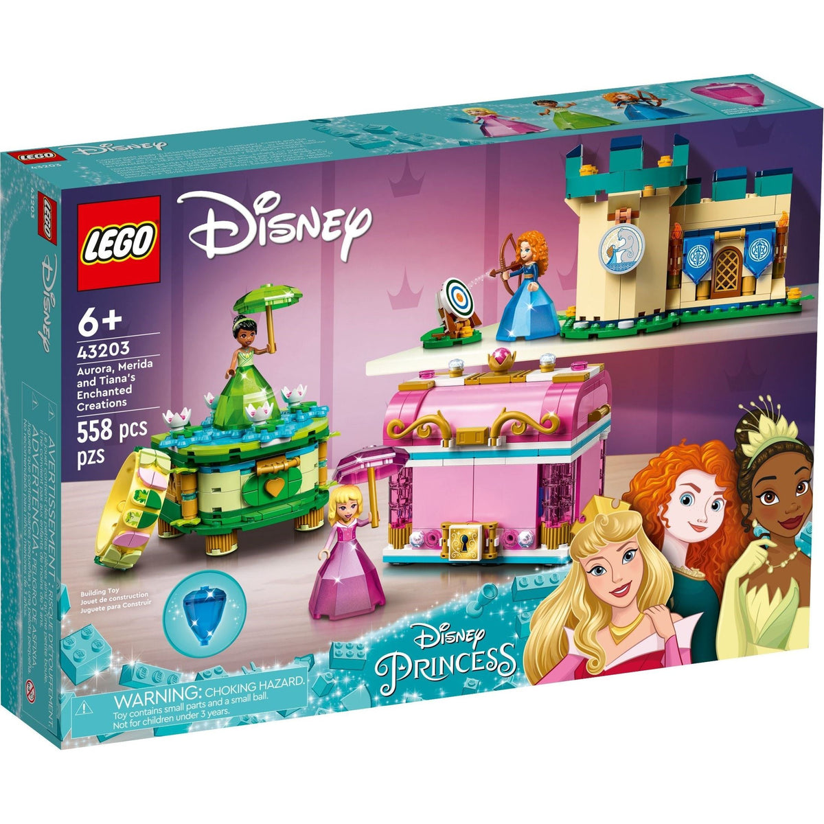 LEGO Disney Princess' 43203 Aurora, Merida and Tiana's Enchanted