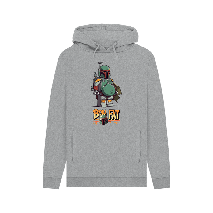 Light Heather Boba Fat - Exclusive Design Men's Organic Cotton Hoodie