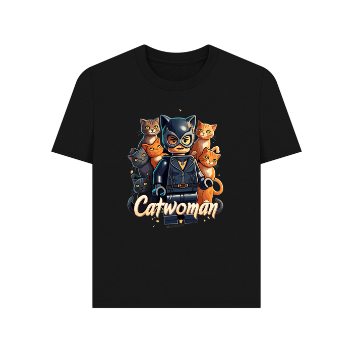 Black Catwoman Ladies T- Shirt