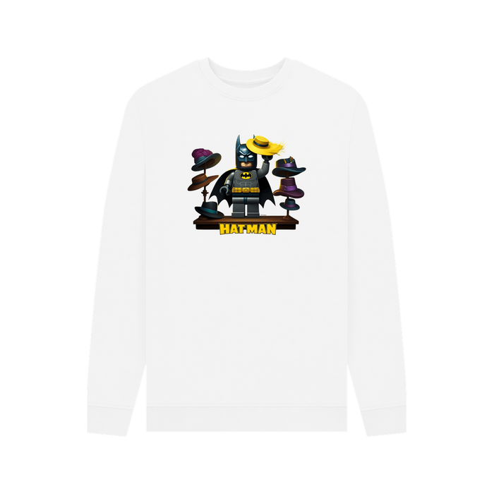 White Hat Man - Exclusively Designed Organic Cotton Men's Sweatshirt