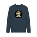 Navy Blue Storm Pooper - Exclusive Design Men's Organic Cotton Crew Neck Sweatshirt