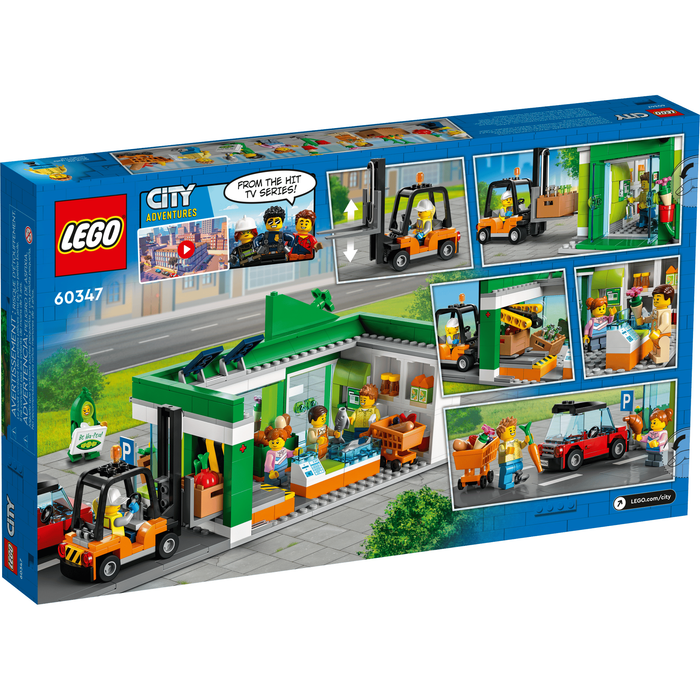 LEGO City 60347 Grocery Store box back
