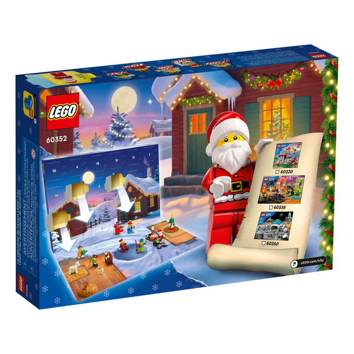 LEGO City 60352 Advent Calendar box back