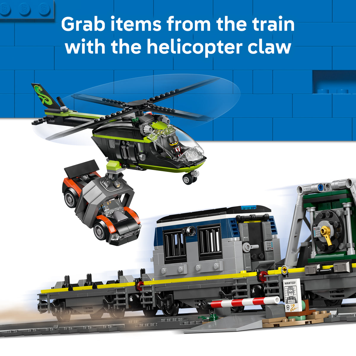 LEGO City Police Train Heist 60508 | Motorized Train Set