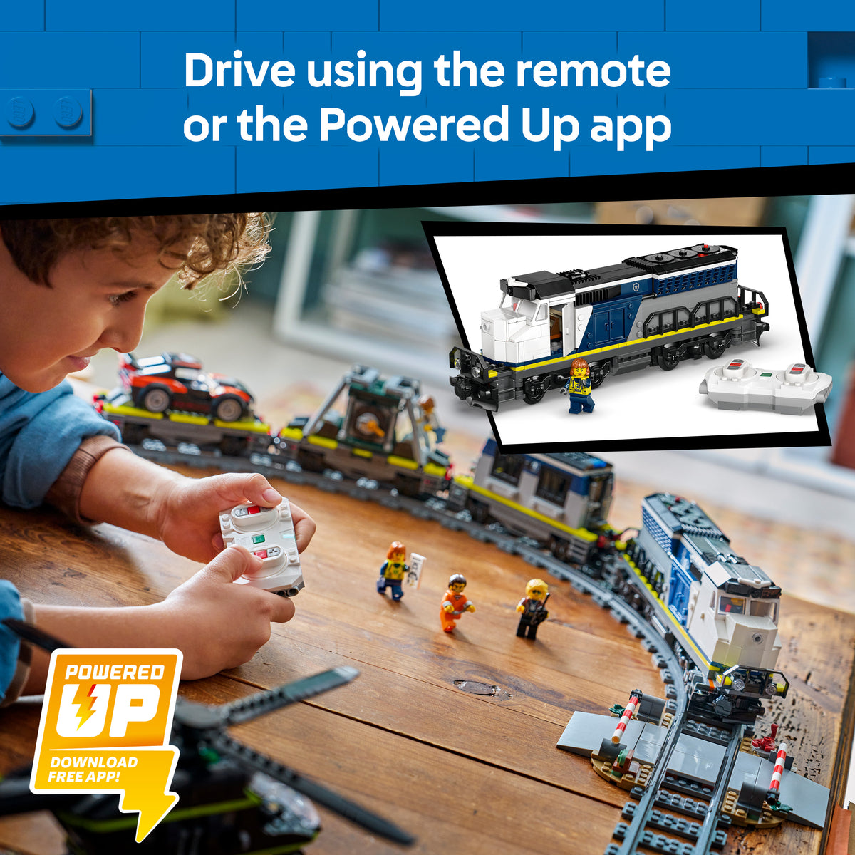 LEGO City Police Train Heist 60508 | Motorized Train Set