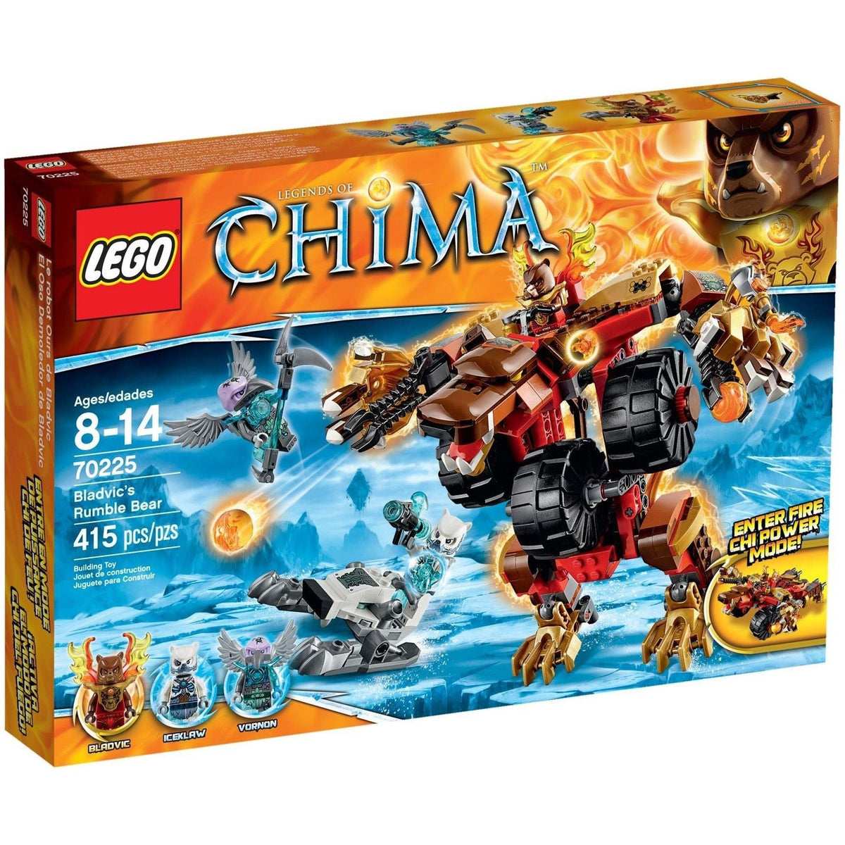 LEGO Legends of Chima 70225 Bladvic's Rumble Bear — Brick-a-brac-uk