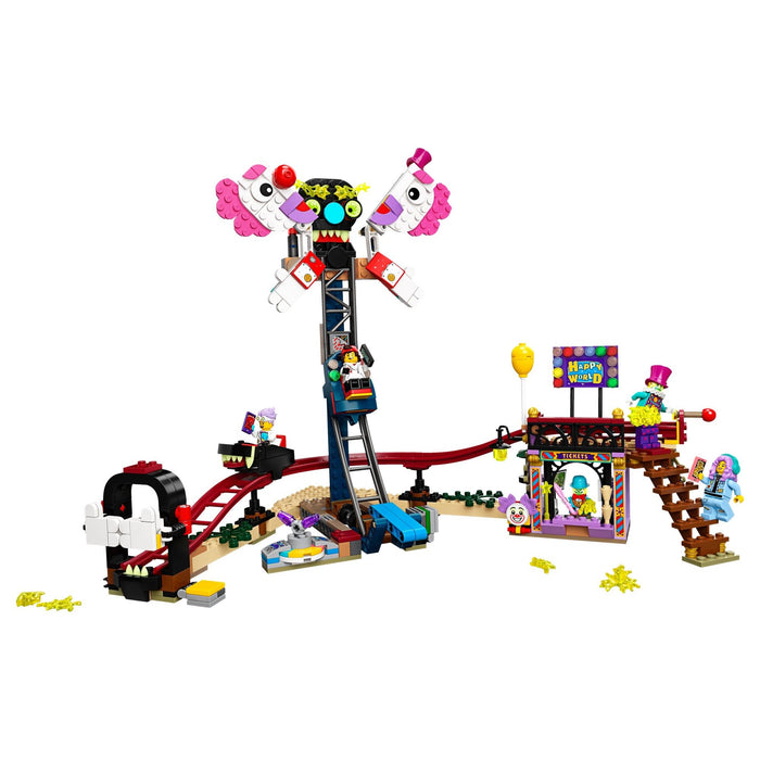 LEGO Hidden Side 70432 Haunted Fairground built fairground with minifigures