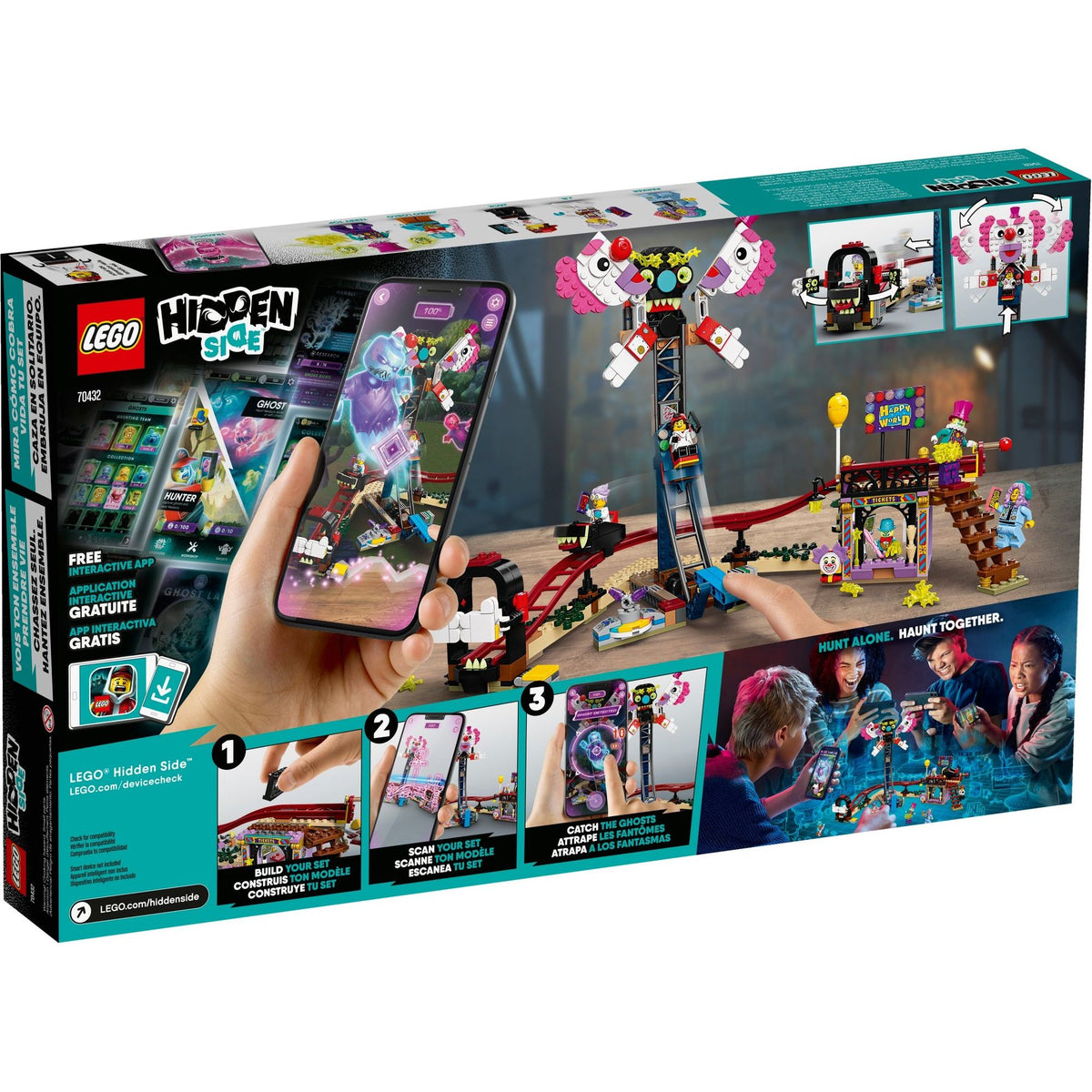 LEGO Hidden Side 70432 Haunted Fairground box back