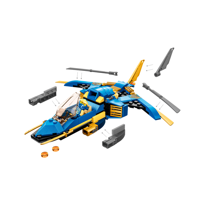 LEGO Ninjago 71784 Jay's Lightning Jet EVO upgrade elements