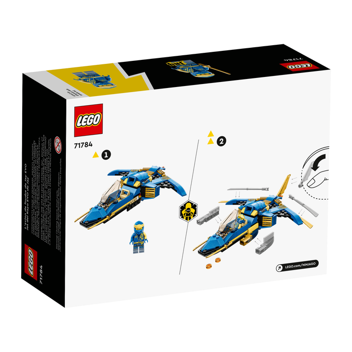 LEGO Ninjago 71784 Jay's Lightning Jet EVO box back
