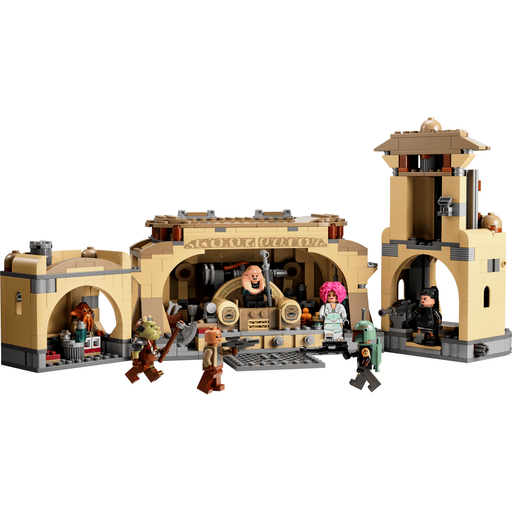 LEGO Star Wars 75326 Boba Fett's Throne Room built palace with all 7 minifigures
